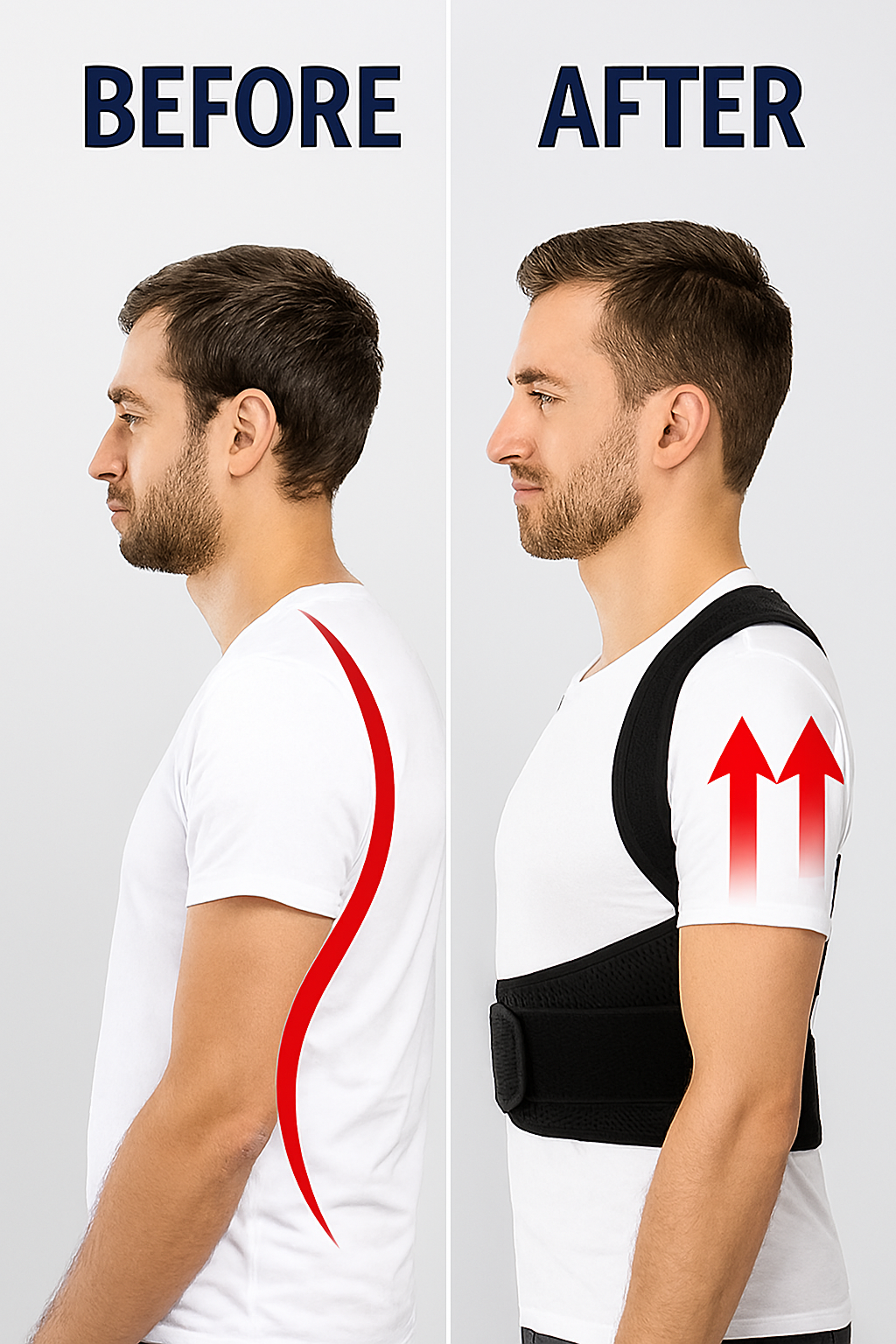 Posture Corrector Belt – Back & Shoulder Support for Men & Women