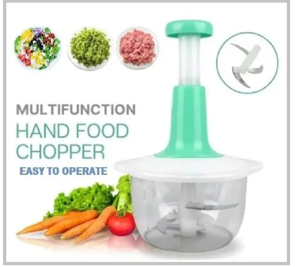 Manual Vegetable Chopper – 900ML & 500ML with Sharp Stainless Steel Blades