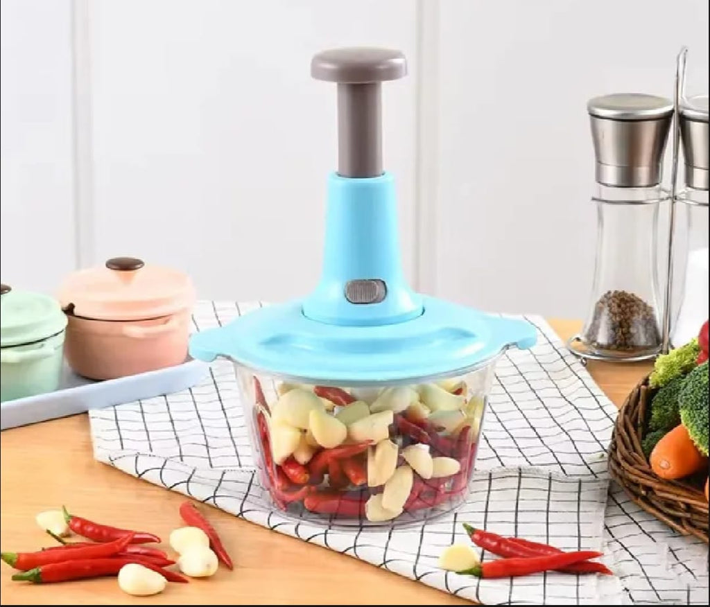 Manual Vegetable Chopper – 900ML & 500ML with Sharp Stainless Steel Blades