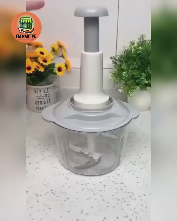 Manual Vegetable Chopper – 900ML & 500ML with Sharp Stainless Steel Blades